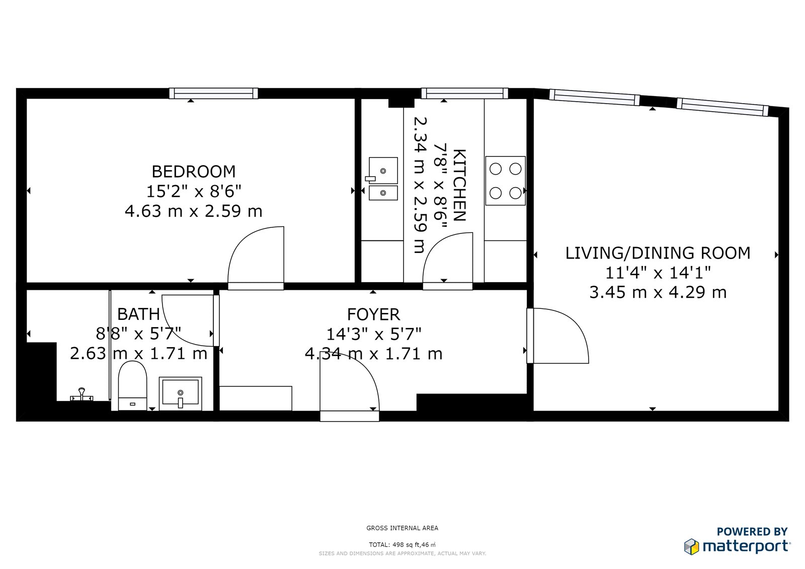 1 Bedrooms Flat to rent in Vale Royal House, 36 Newport Court, Covent Garden, London WC2H