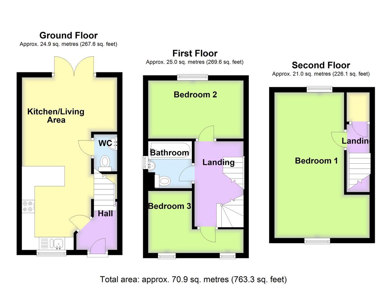 63, Swift Gardens, Boston floorplan