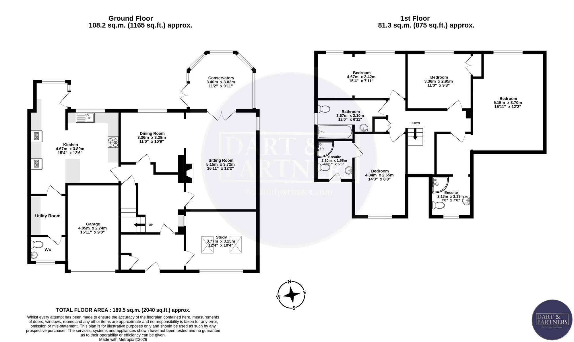 20 East Cliff Road, Dawlish floorplan