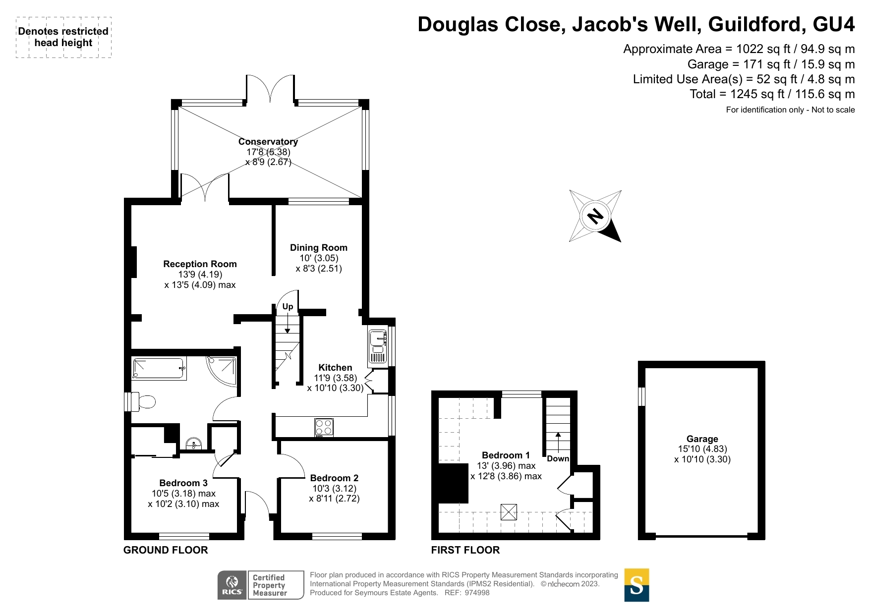 Jacobs Well, Guildford, Surrey GU4, 3 bedroom bungalow for sale
