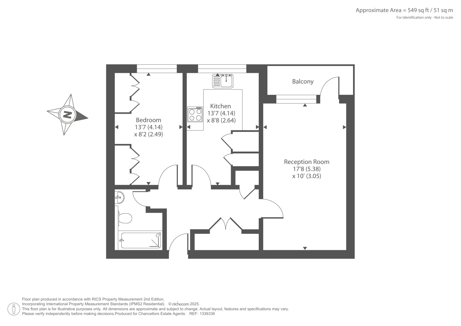 72 Fenton House, 15, Biscoe Close, Hounslow floorplan
