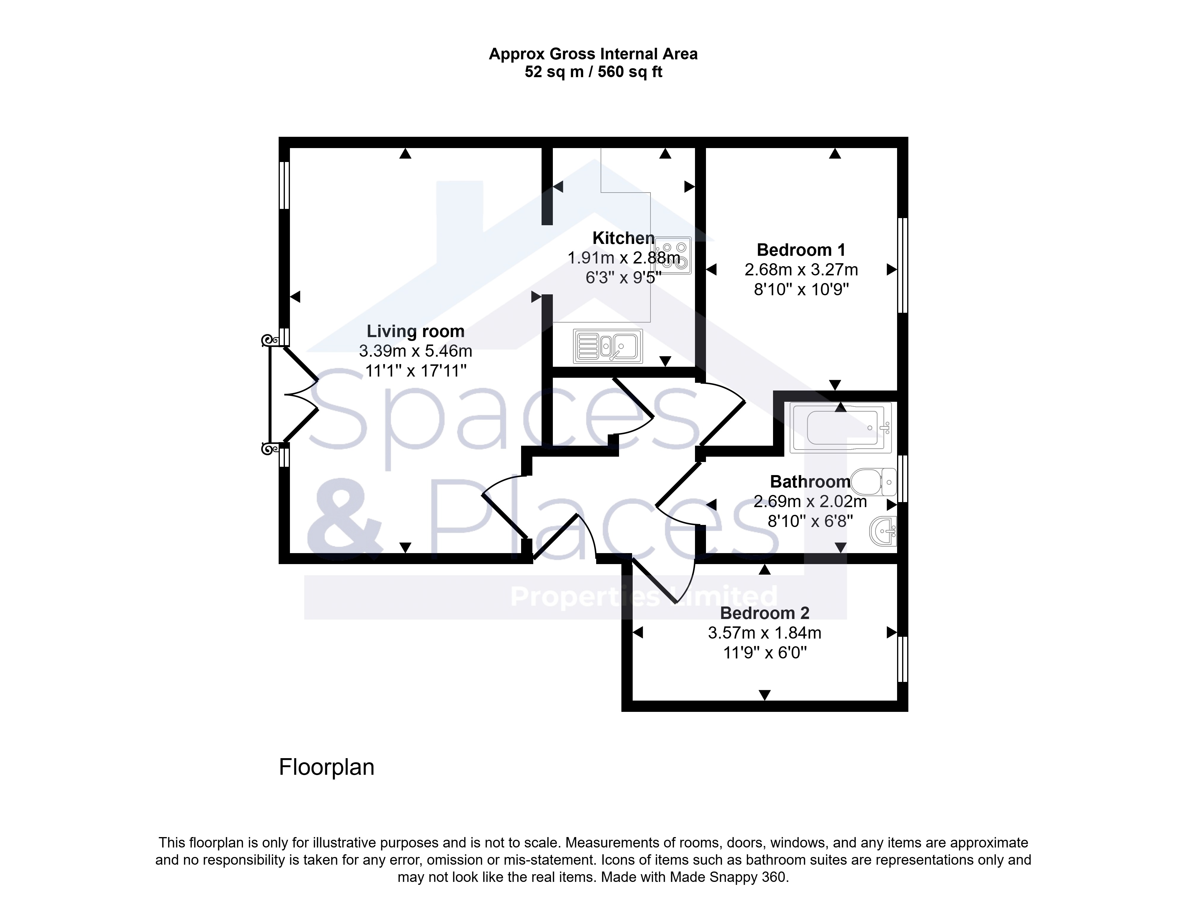 Highbridge Quay, Highbridge floorplan