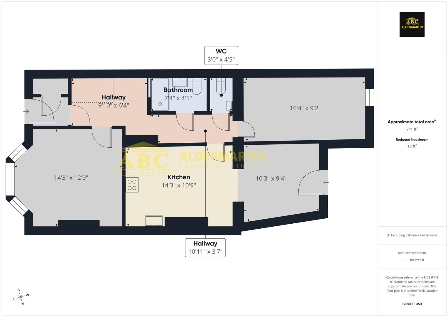 16, Manor Park Crescent, Edgware floorplan