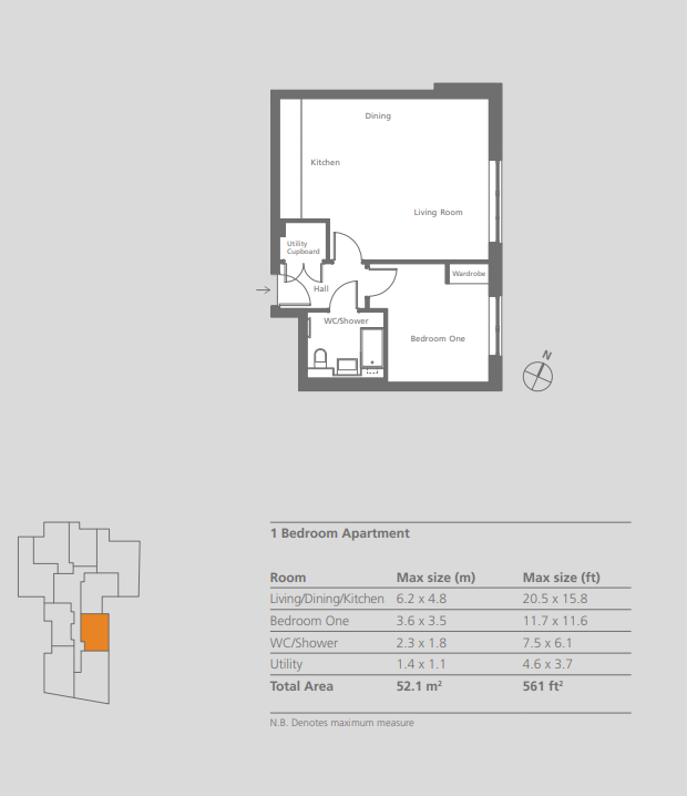 Plot 47, Glenbrook Apartments 85, Glenthorne Road, Hammersmith floorplan