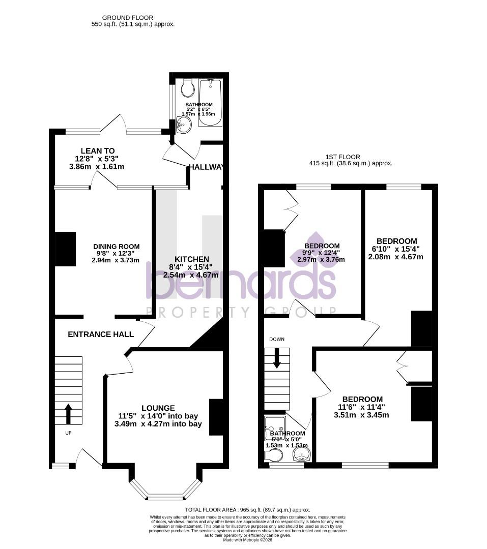 45, Bonchurch Road, Southsea floorplan