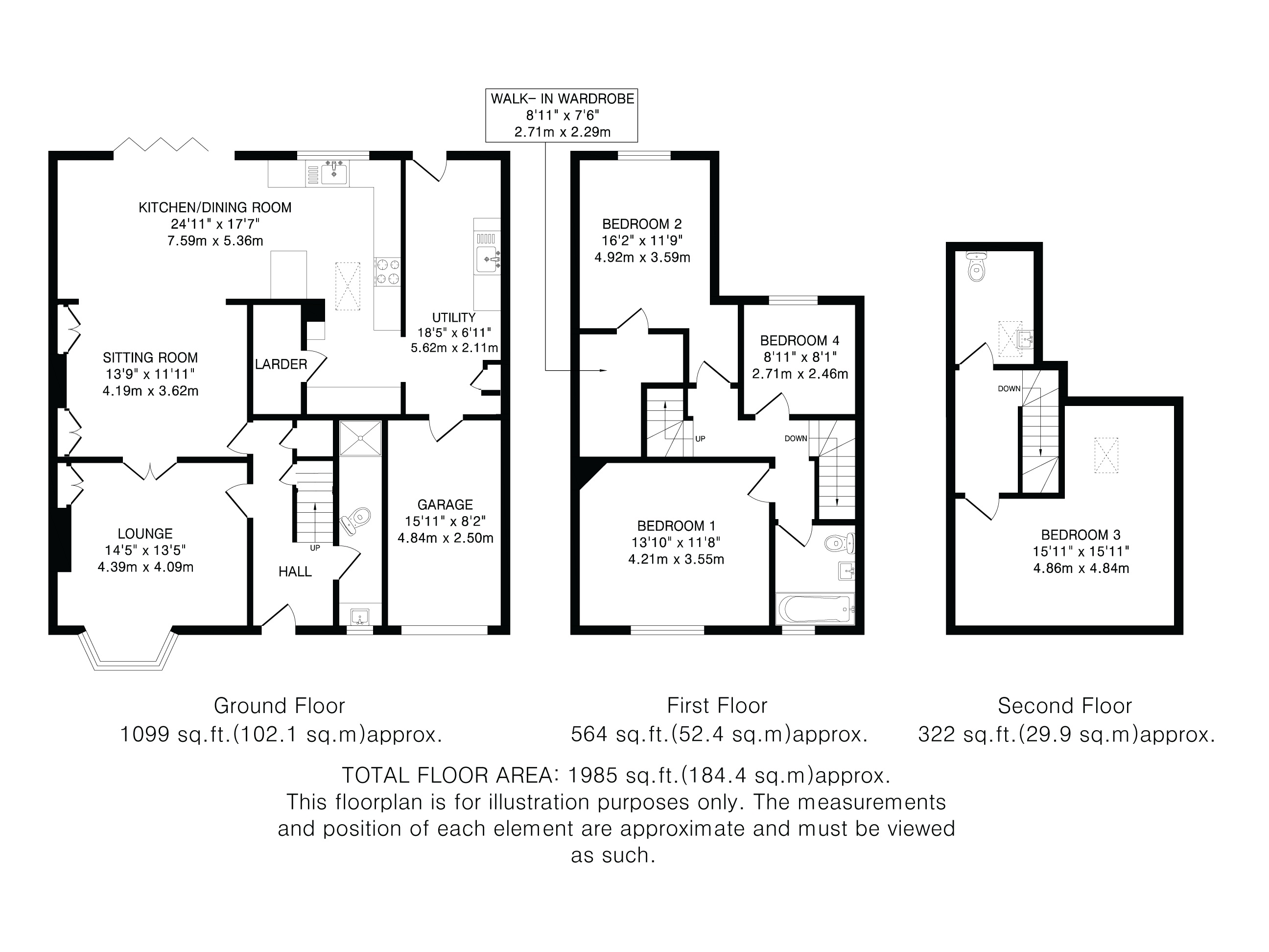 44, Valley Road, Hertfordshire floorplan