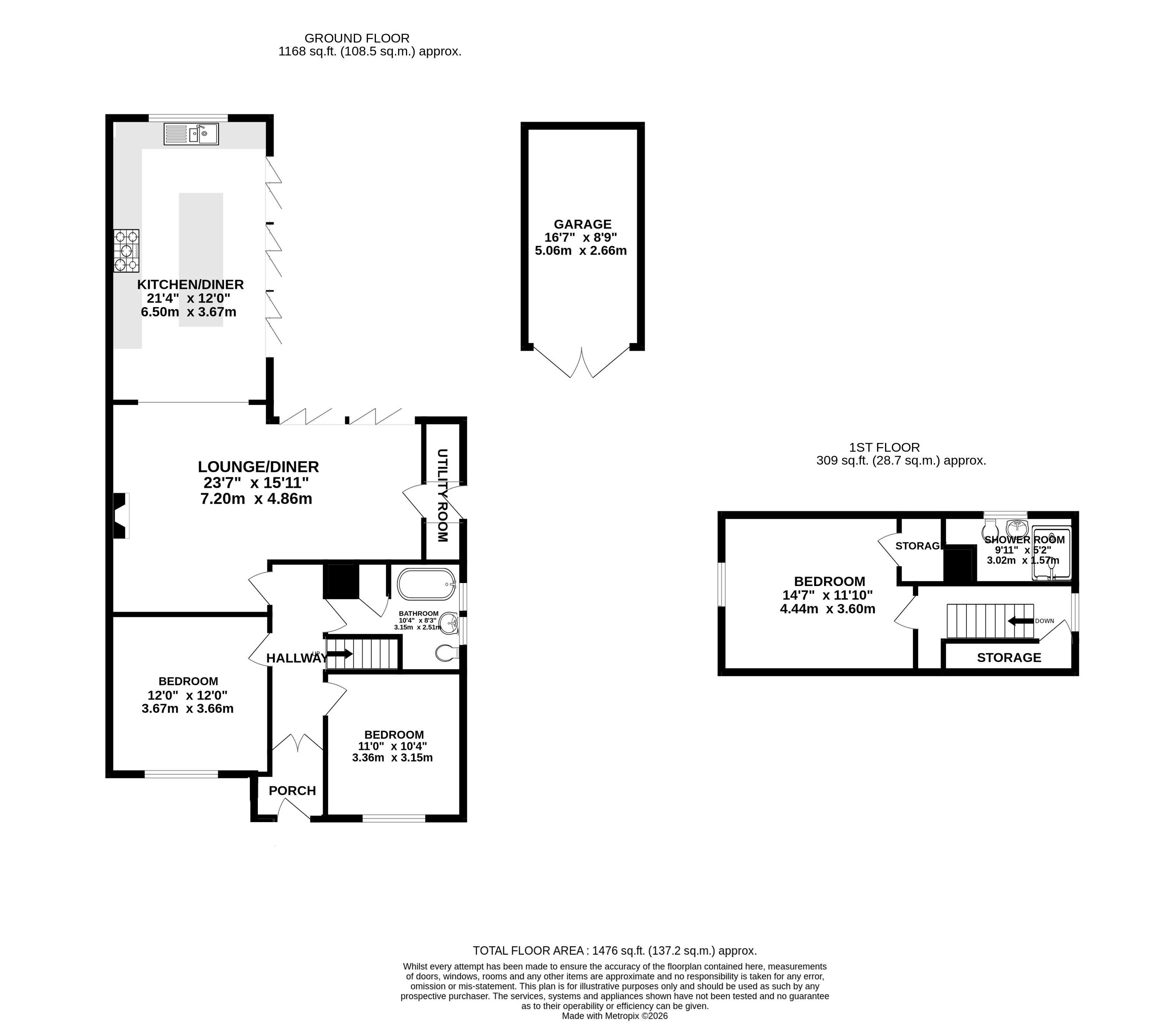 69, Burnside Grove, Nottingham floorplan