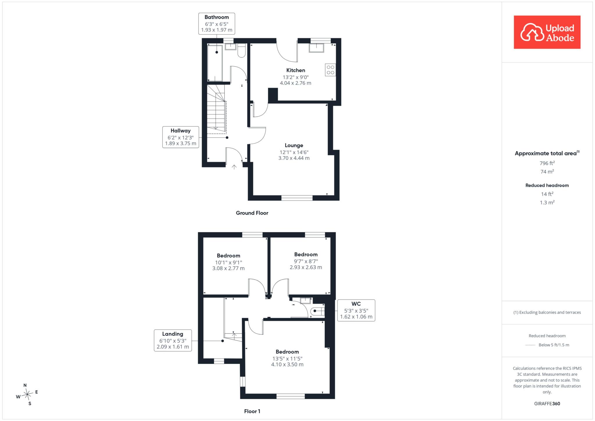 286, O`Wood Avenue, Motherwell floorplan