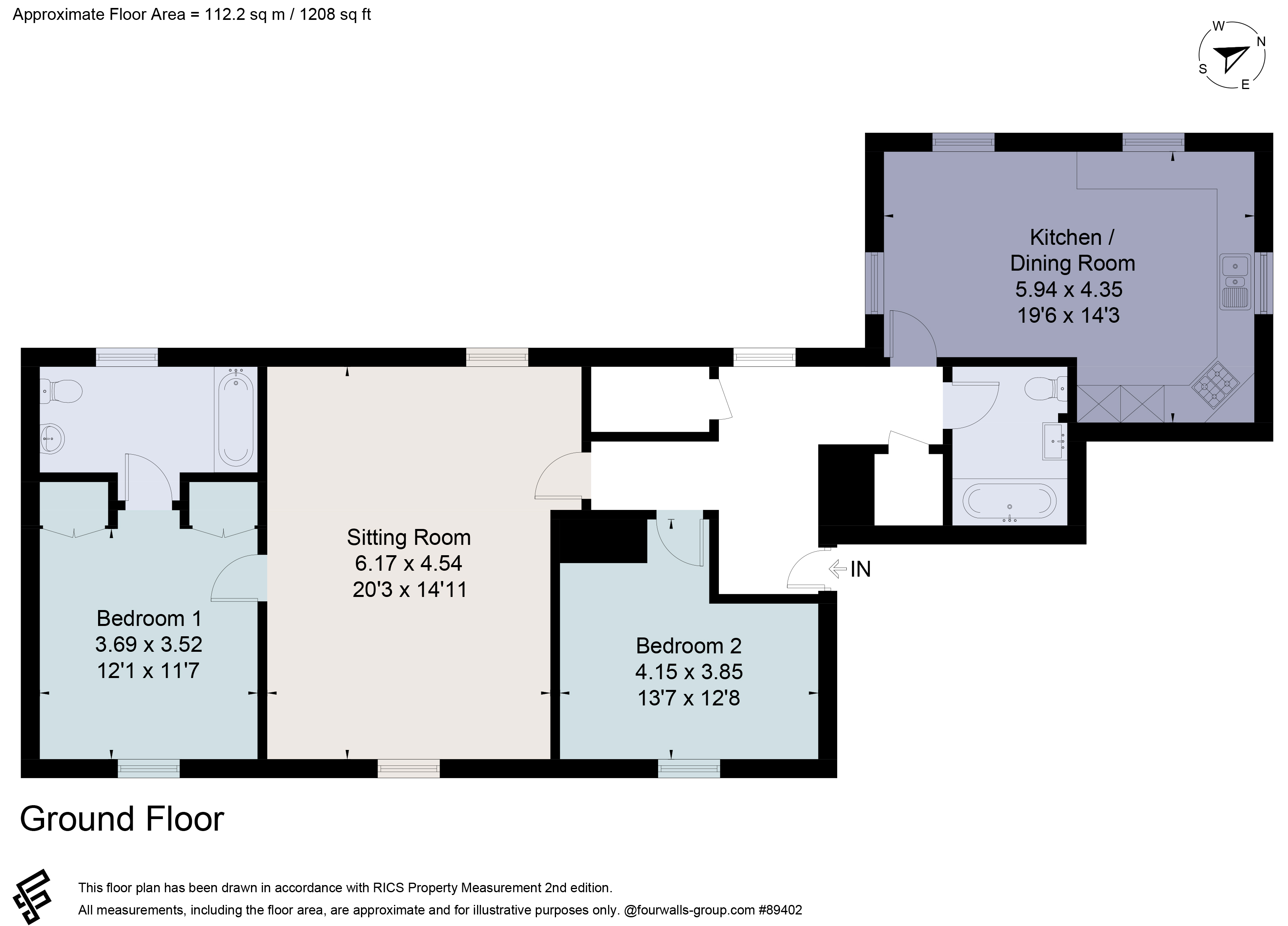 42, Peninsula Square, Hampshire floorplan