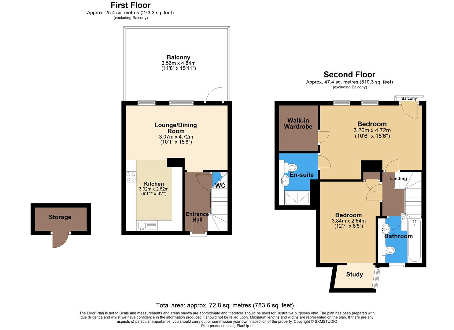 8 Priory Court, Old London Road, St. Albans floorplan