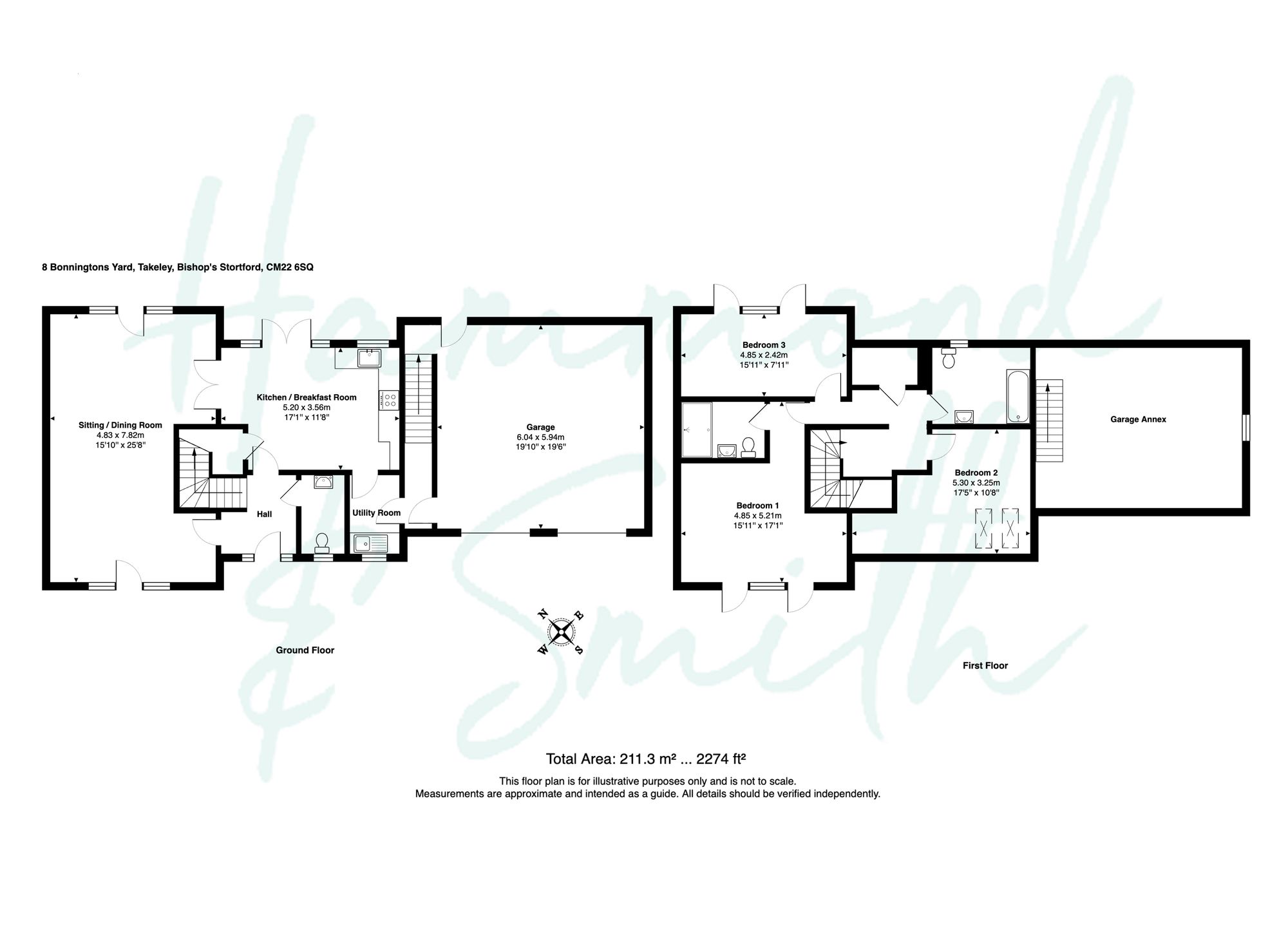 8 Bonningtons Yard Station Road, Bishop's Stortford floorplan