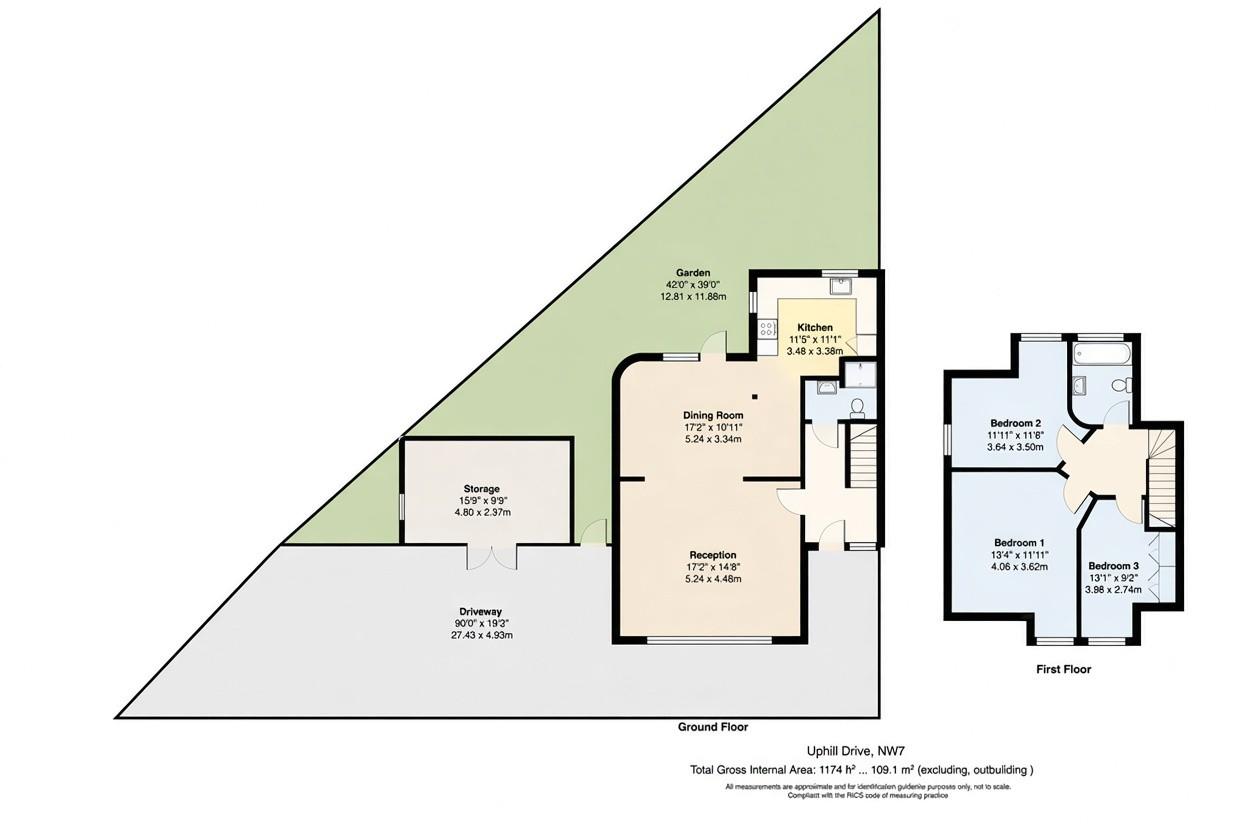 Uphill Drive, London floorplan