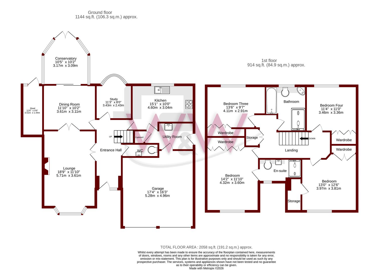 18, Bleriot Crescent, Fareham floorplan