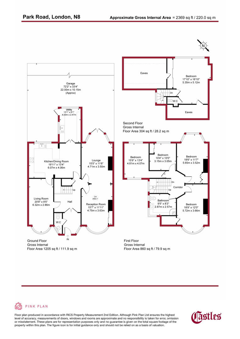 187, Park Road, London floorplan