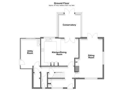 Bedbury Lane, Freshwater floorplan