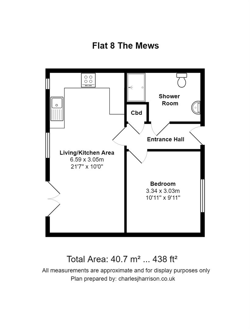 Flat 8, The Mews, 2-4 Norwich Street, Cambridge floorplan