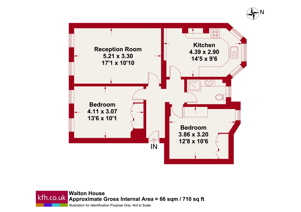 4 Walton House,, Longford Street, London floorplan
