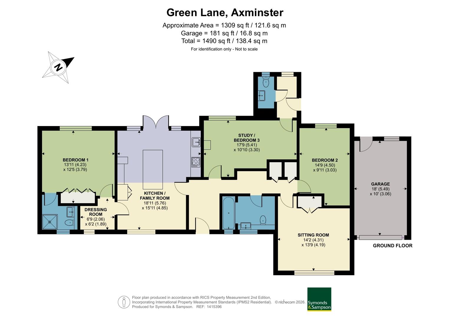 Ashmount, Green Lane, Axminster floorplan