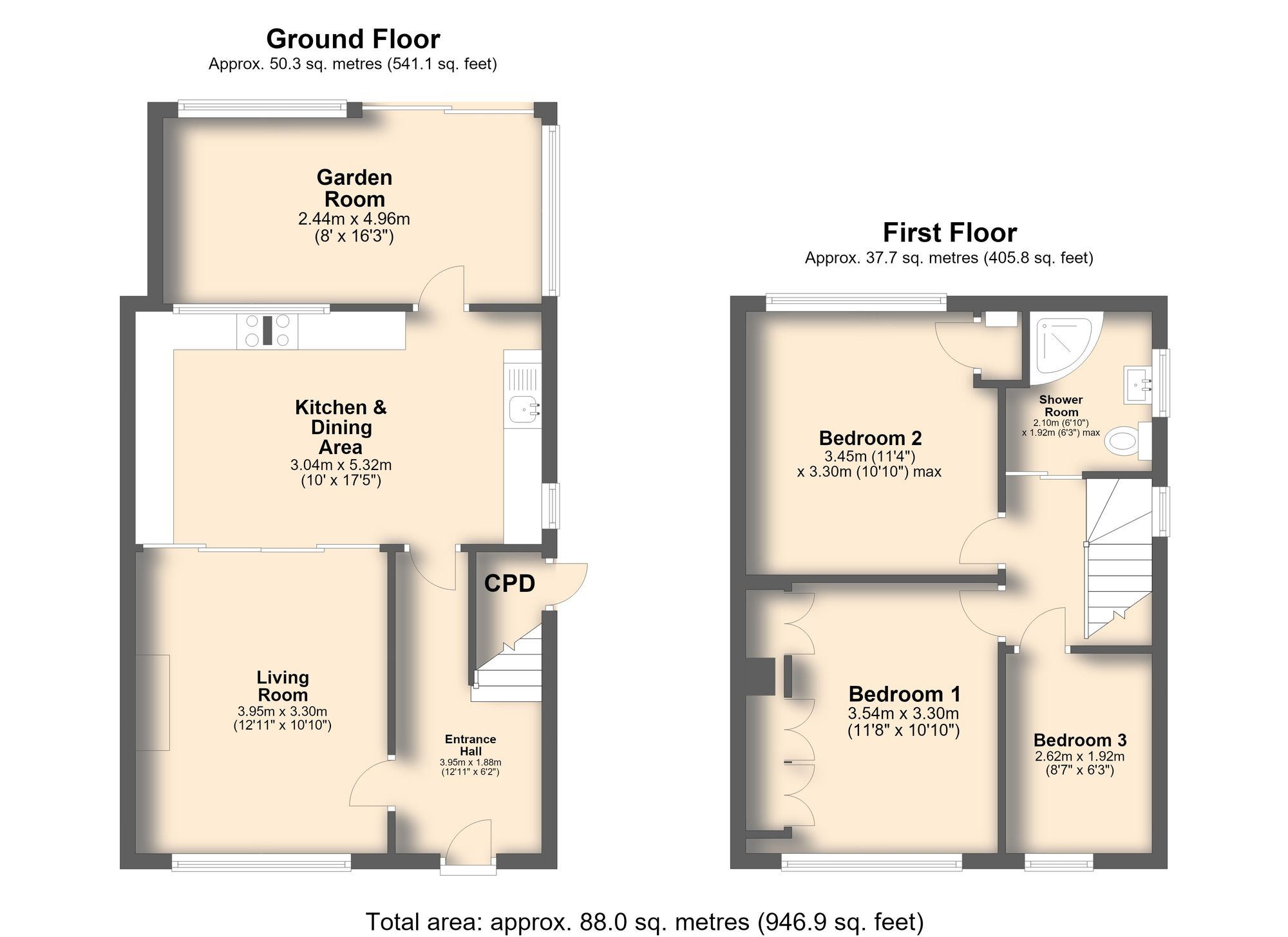 33 Belvedere Avenue, Chesterfield floorplan