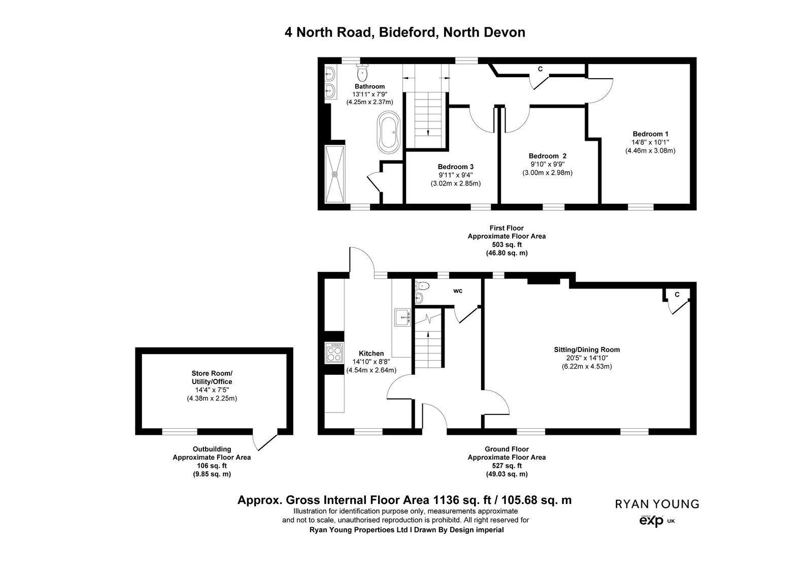 4, North Road, Bideford floorplan