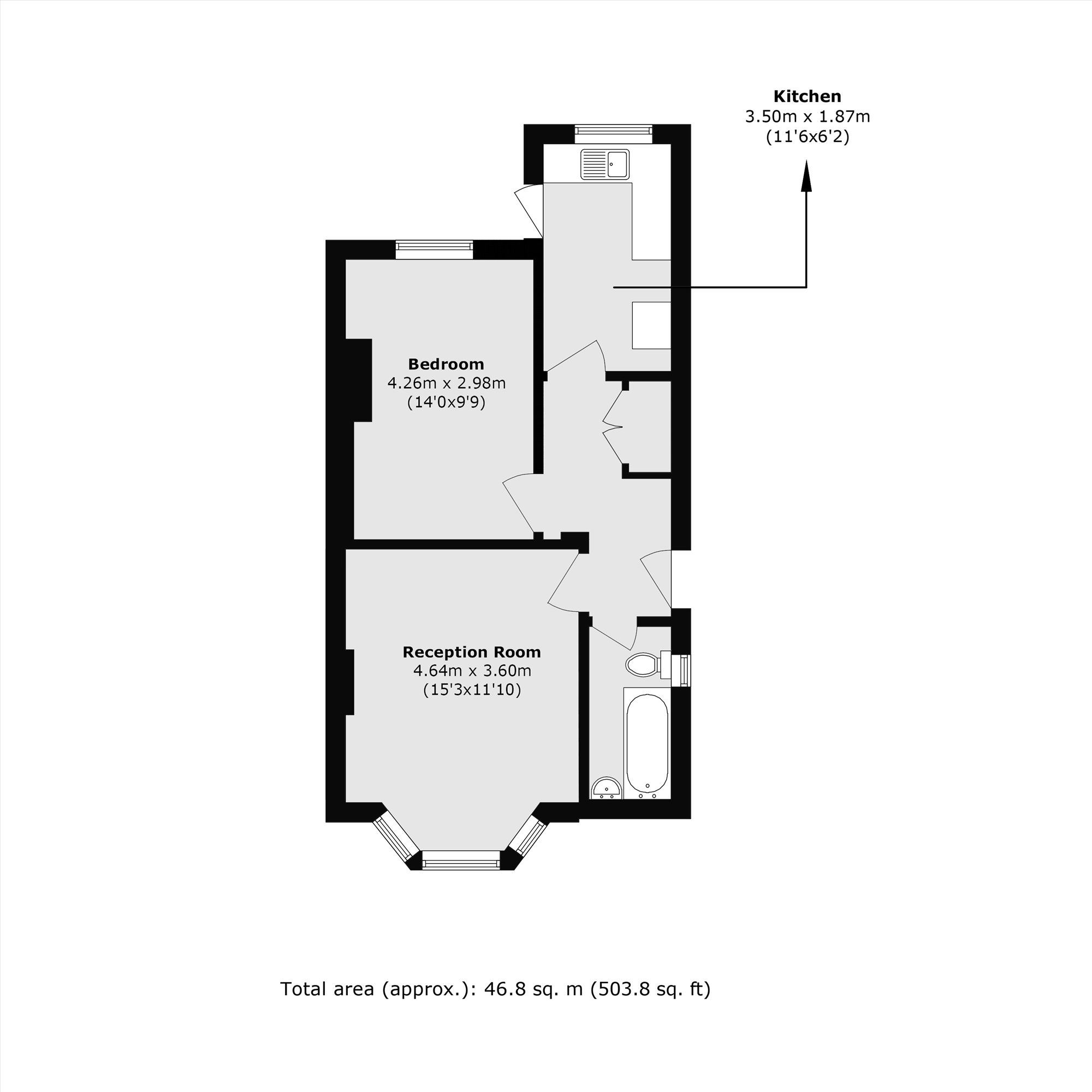 34A, Oxford Road, London floorplan