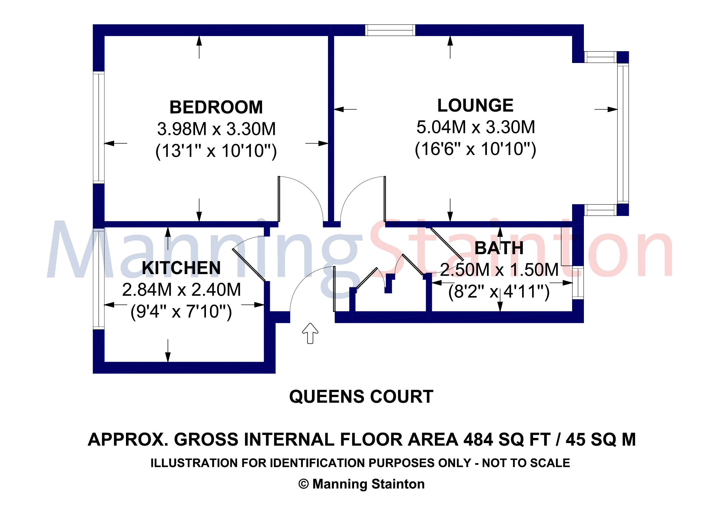 12, Queens Court, Leeds floorplan
