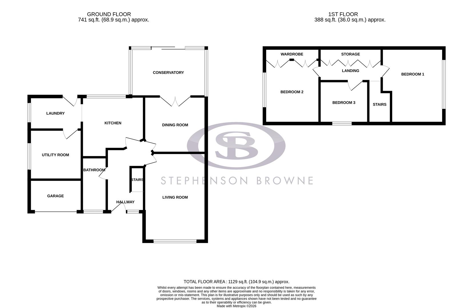 8, Meadow Way, Church Lawton floorplan