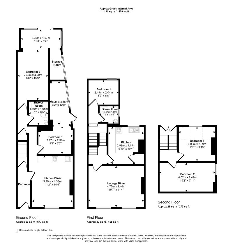 63, Warner Road, London floorplan