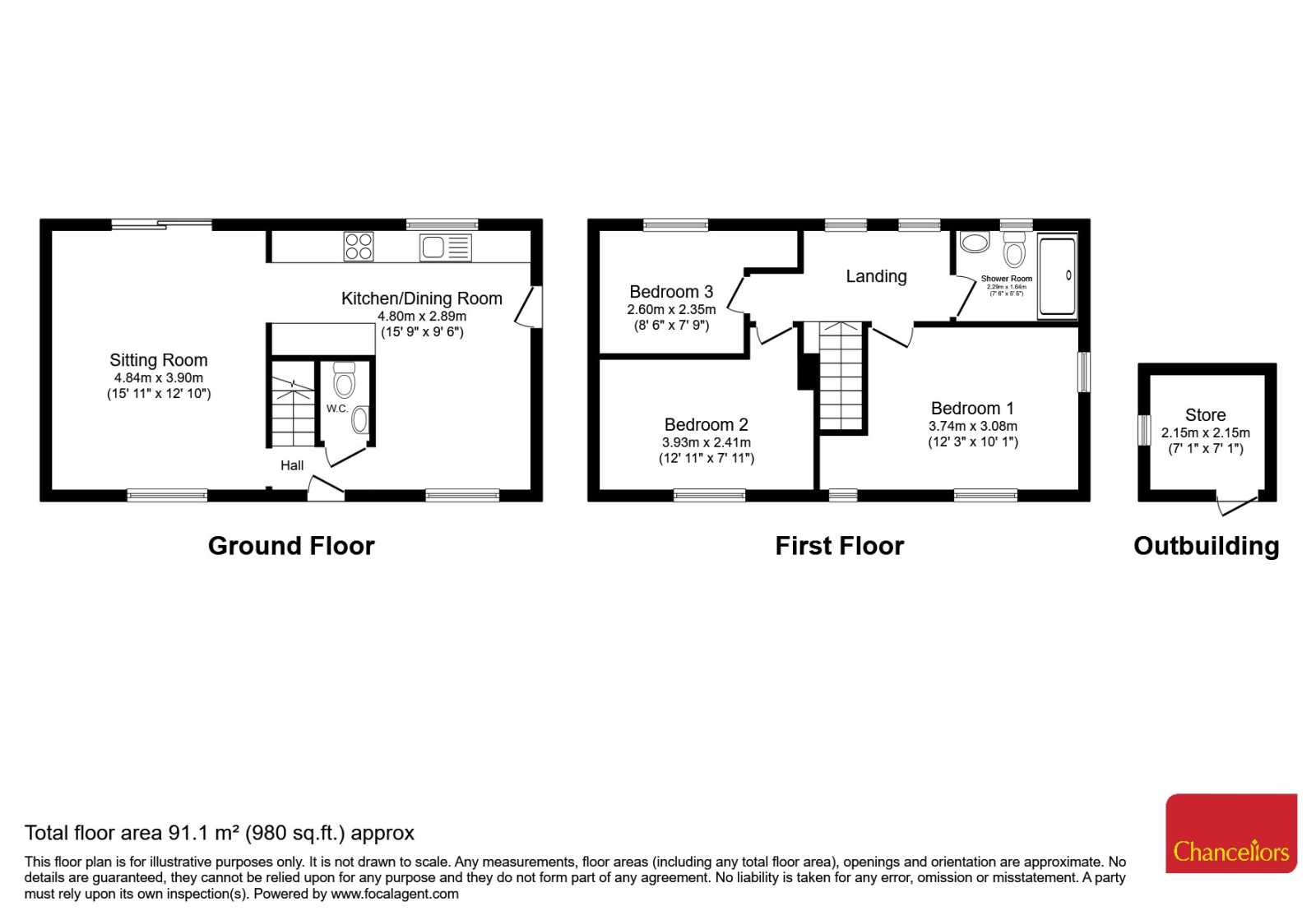 60, Hilltop Close, Ascot floorplan