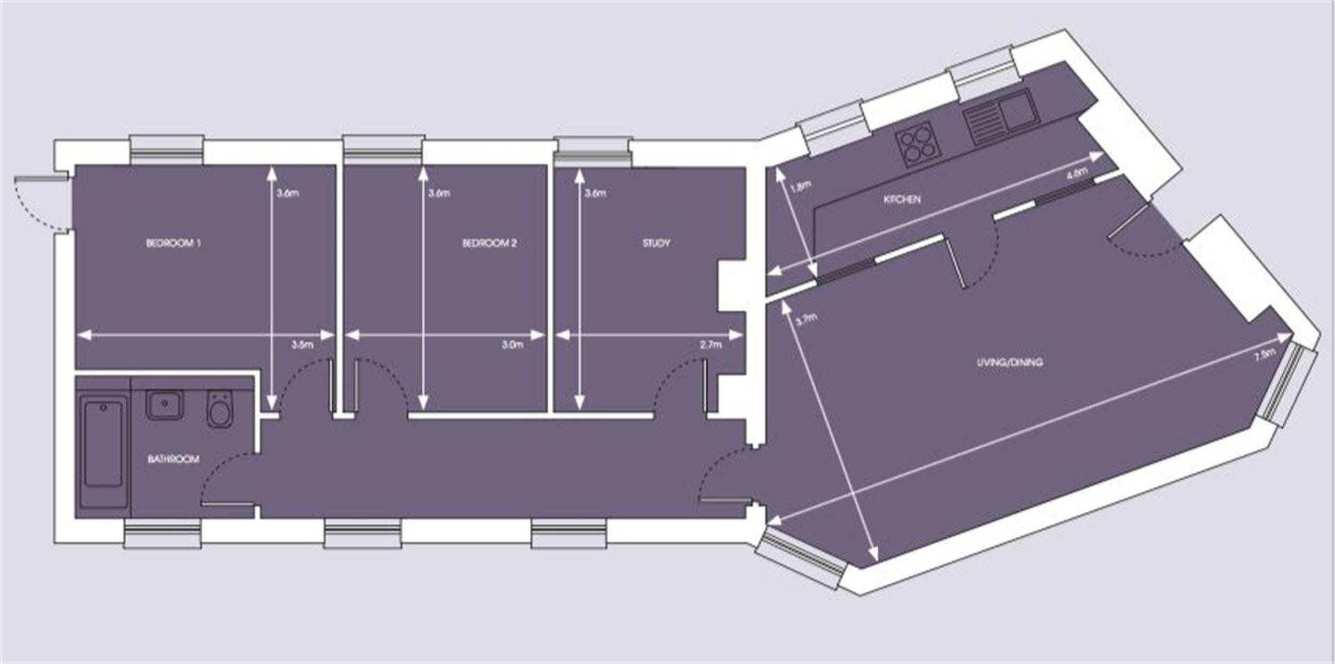 17 St Thomas Court, Old St Michaels Drive, Braintree floorplan