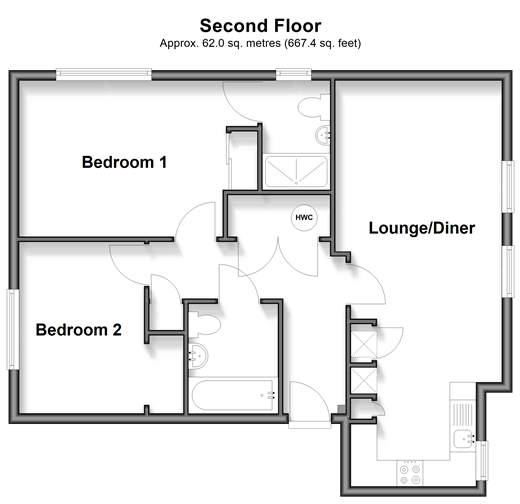 Albion Drive Larkfield, Aylesford floorplan