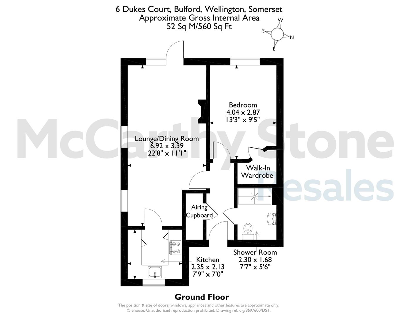 6 Dukes Court, Bulford, Wellington floorplan