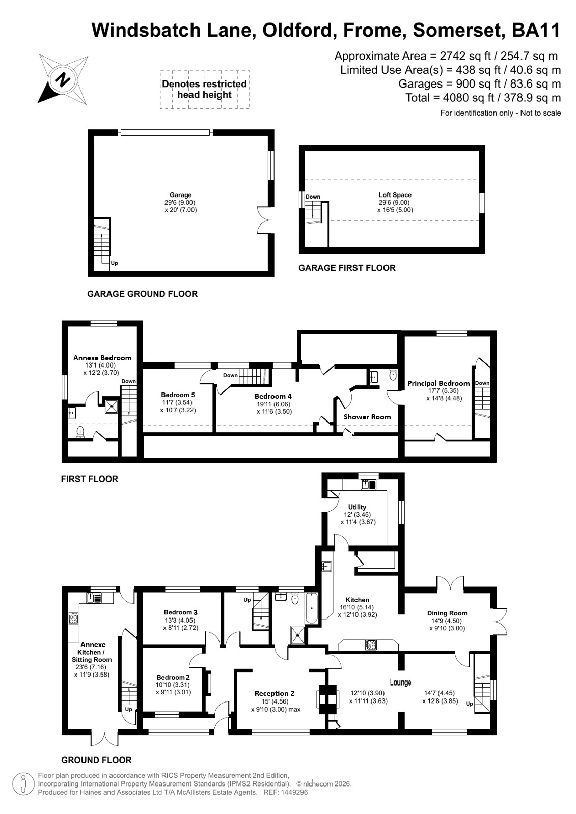 Overbrook,, Windsbatch Lane, Oldford, Somerset floorplan