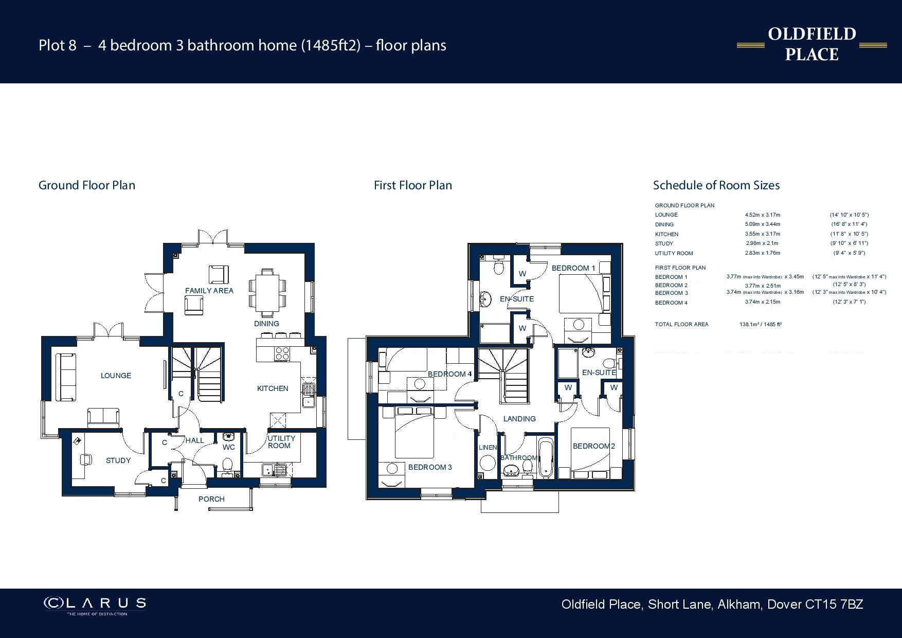 8a, Oldfield Place, Alkham floorplan