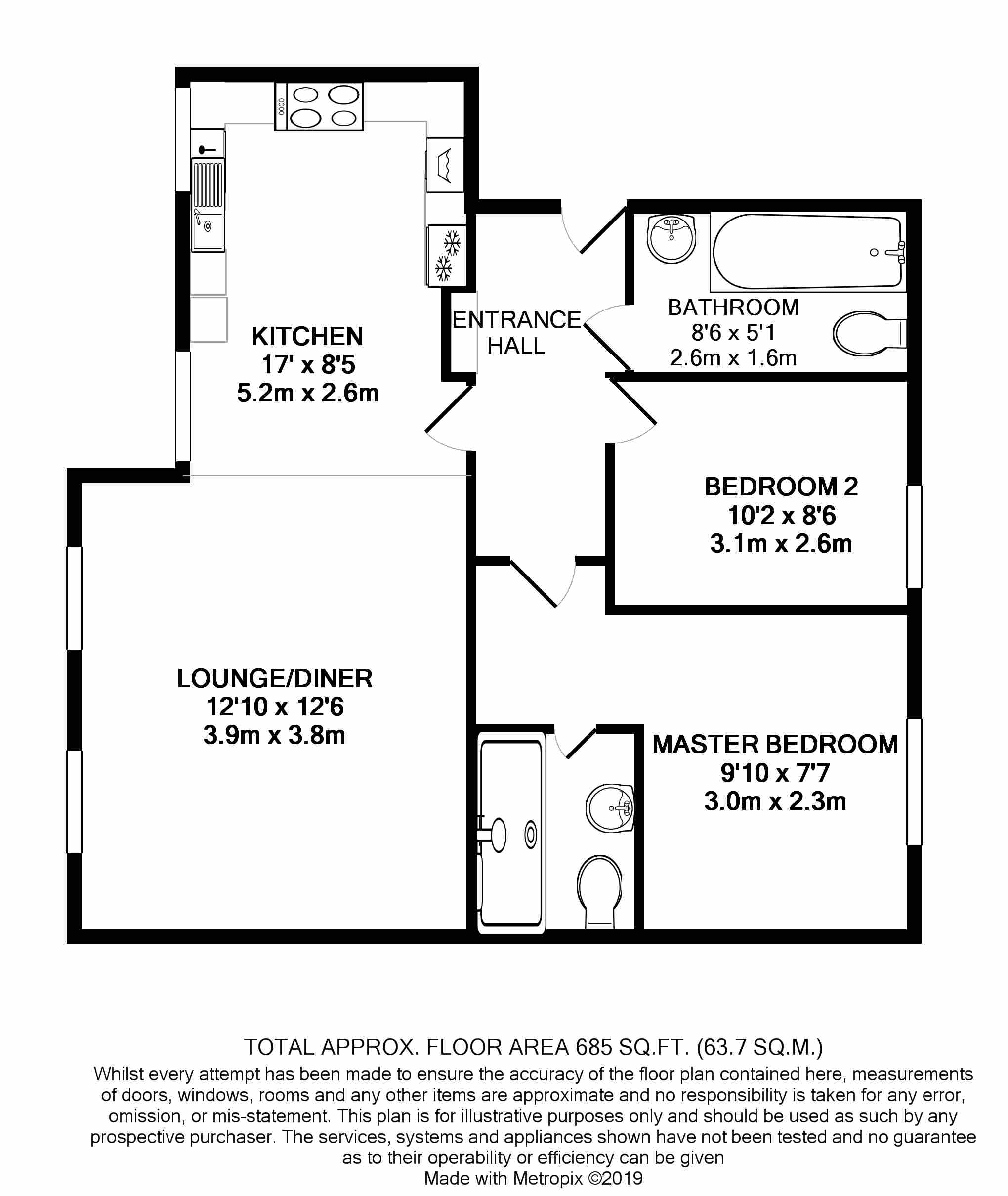 2 Bedrooms Flat for sale in Kestrel Way, Leighton Buzzard LU7