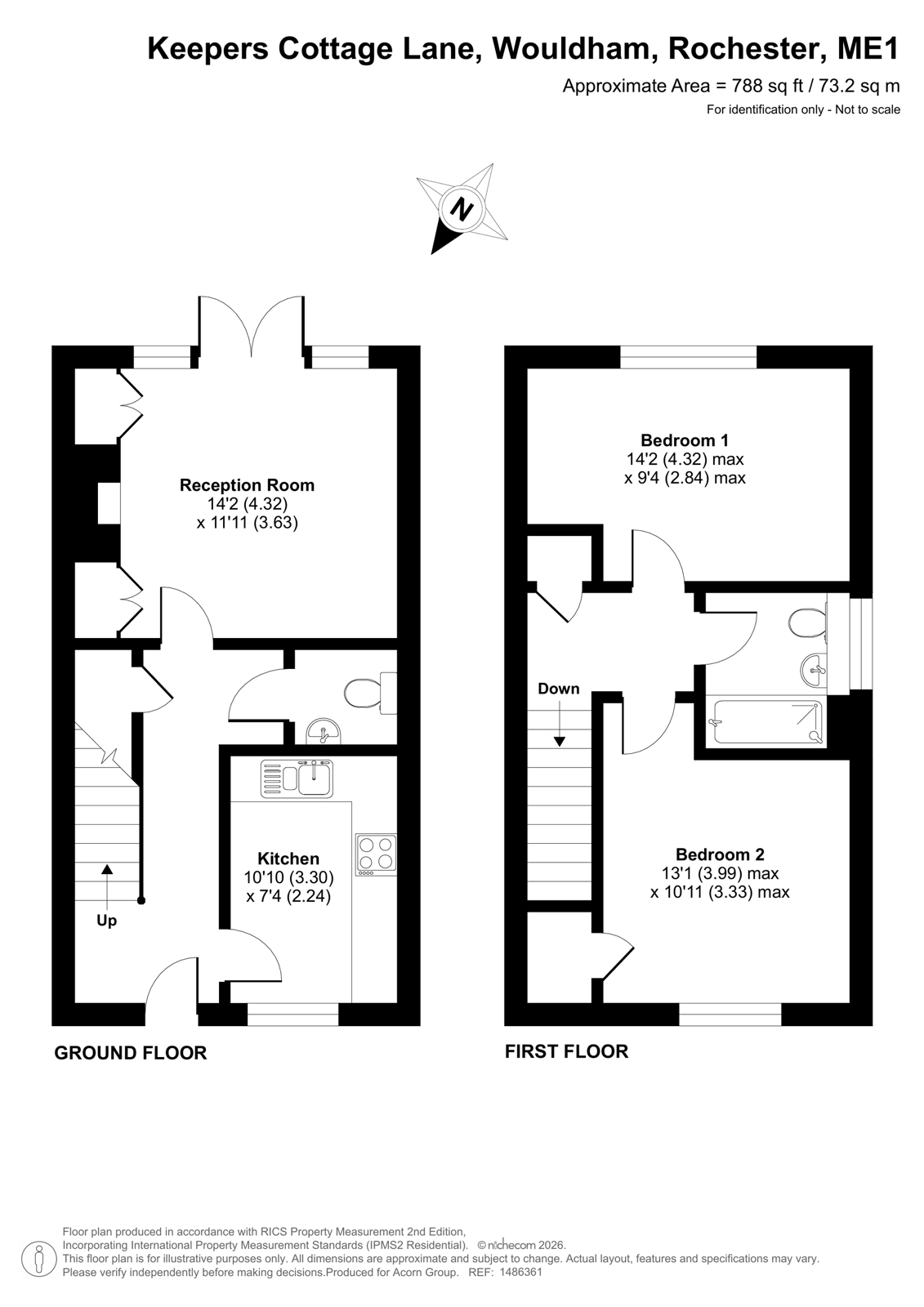 14, Keepers Cottage Lane, Rochester floorplan