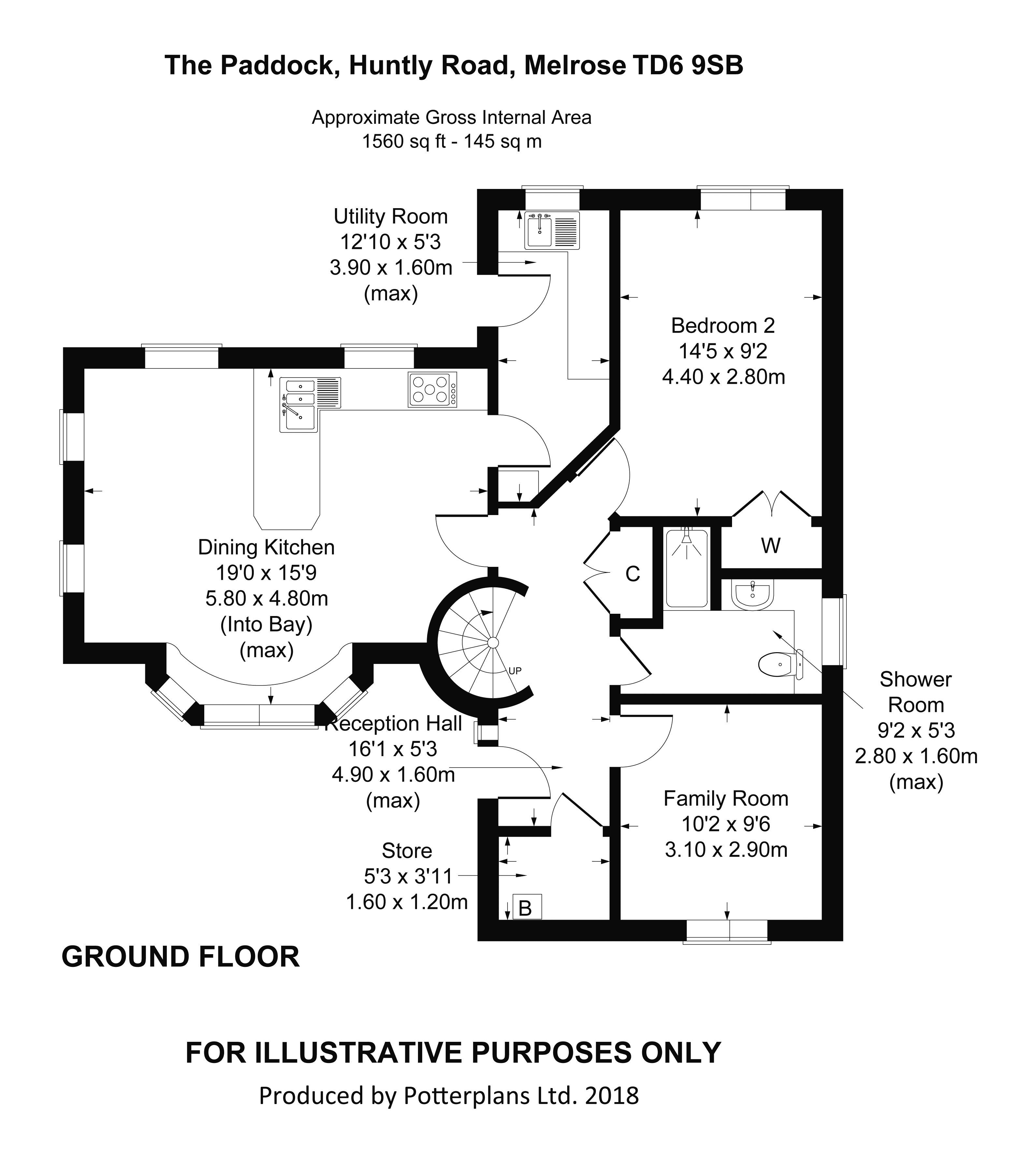 4 Bedrooms Detached house for sale in The Paddock, Huntly Road, Melrose TD6