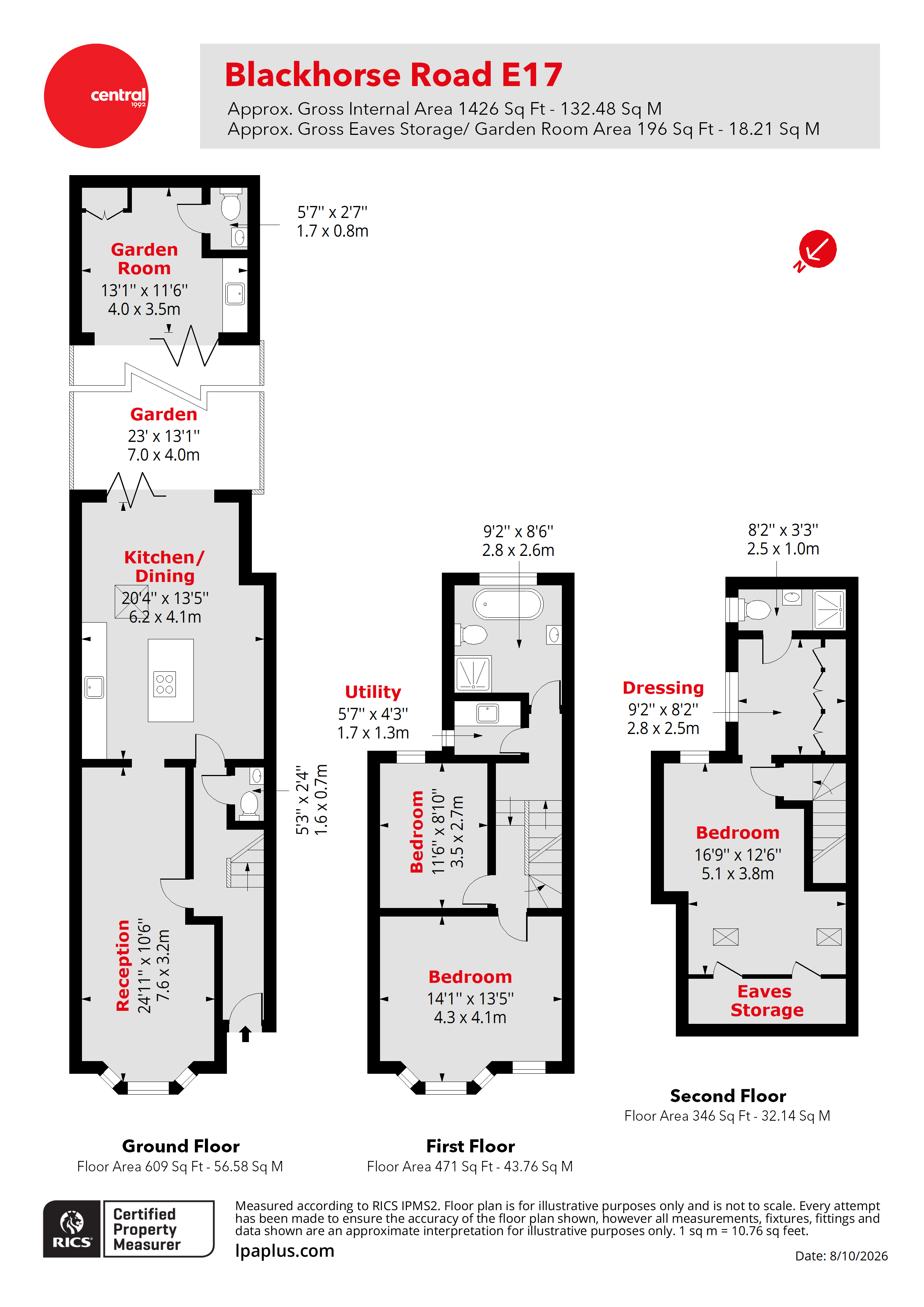 122, Blackhorse Road, London floorplan