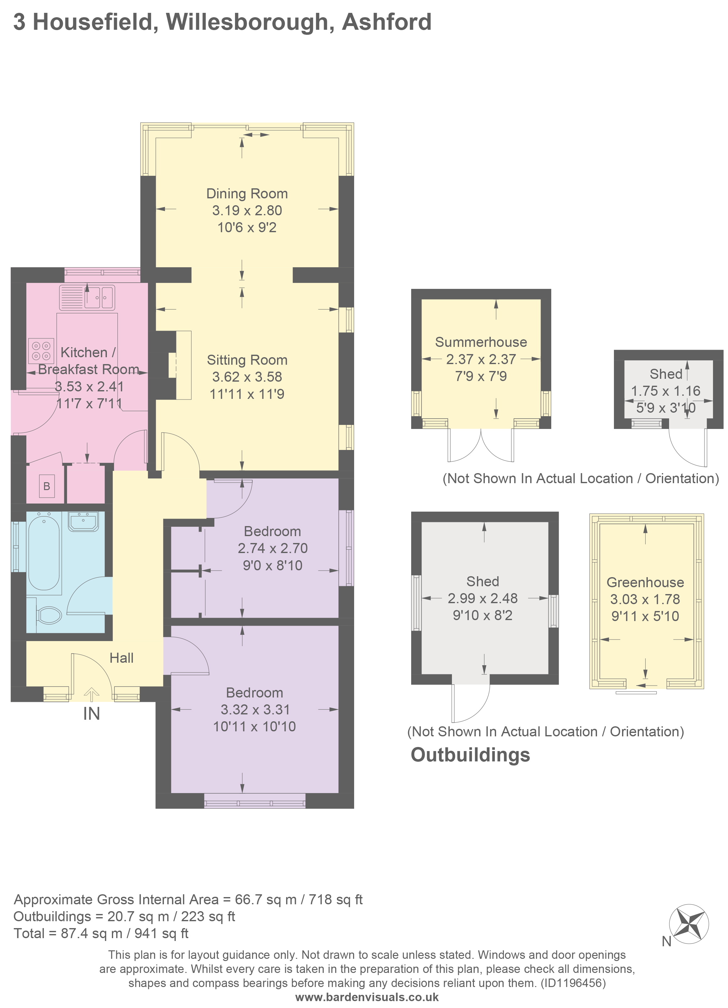 3, Housefield, Willesborough floorplan