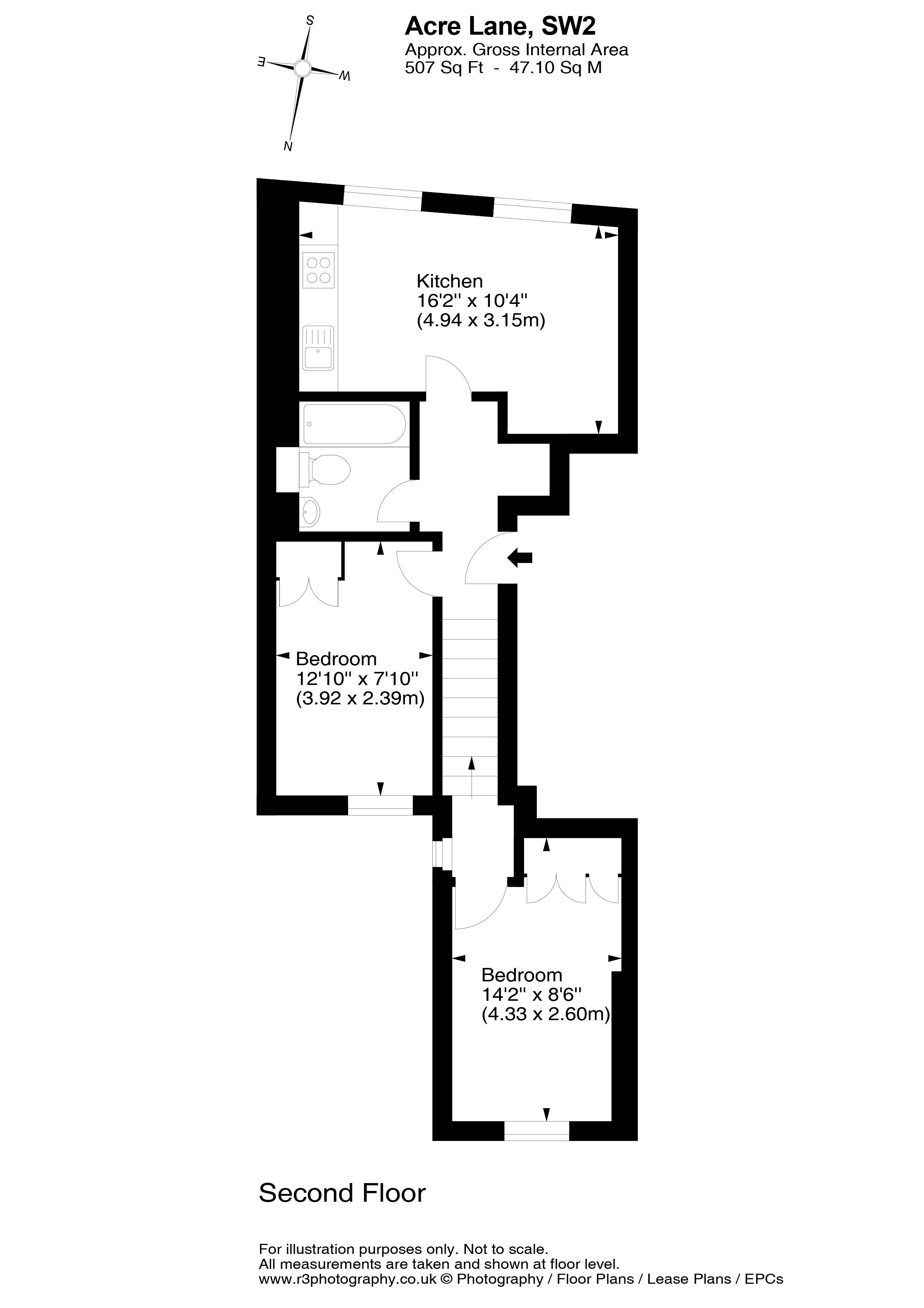 2 Bedrooms Flat to rent in Acre Lane, London SW2