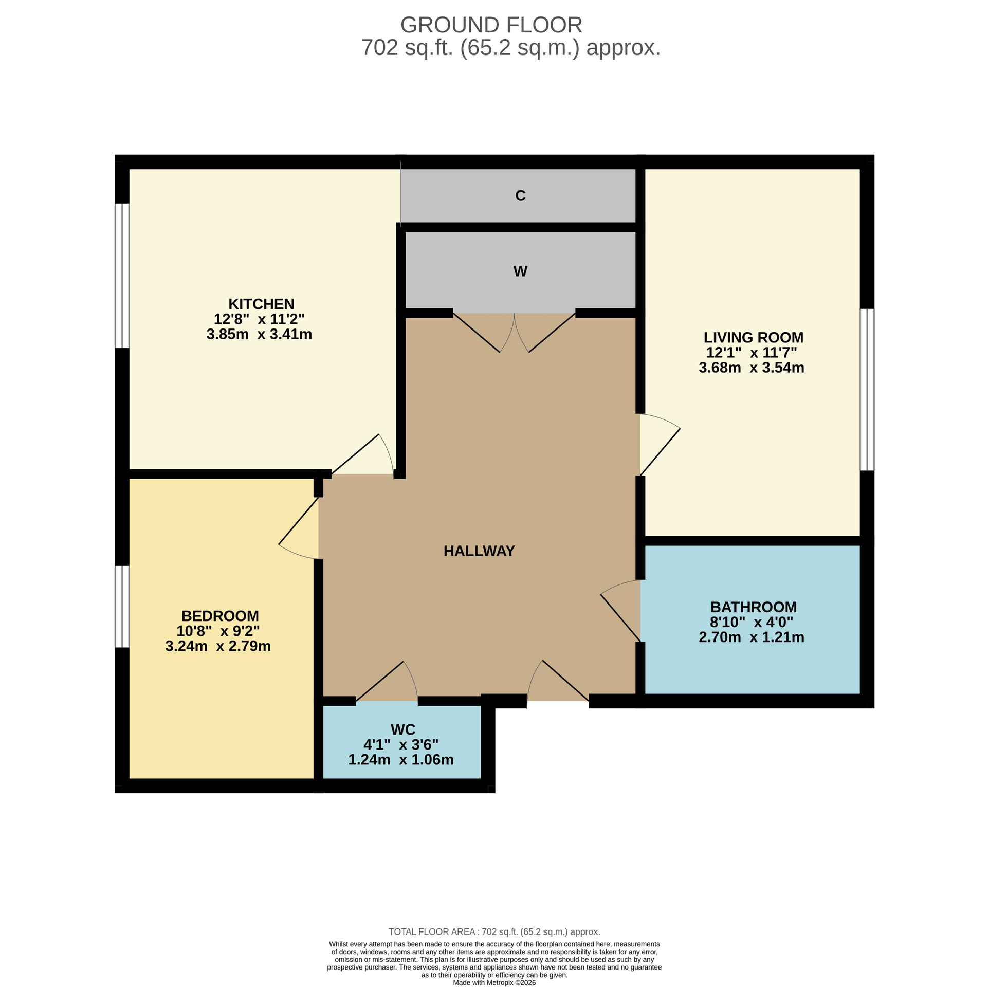 3/2, 24 South Street, Greenock floorplan