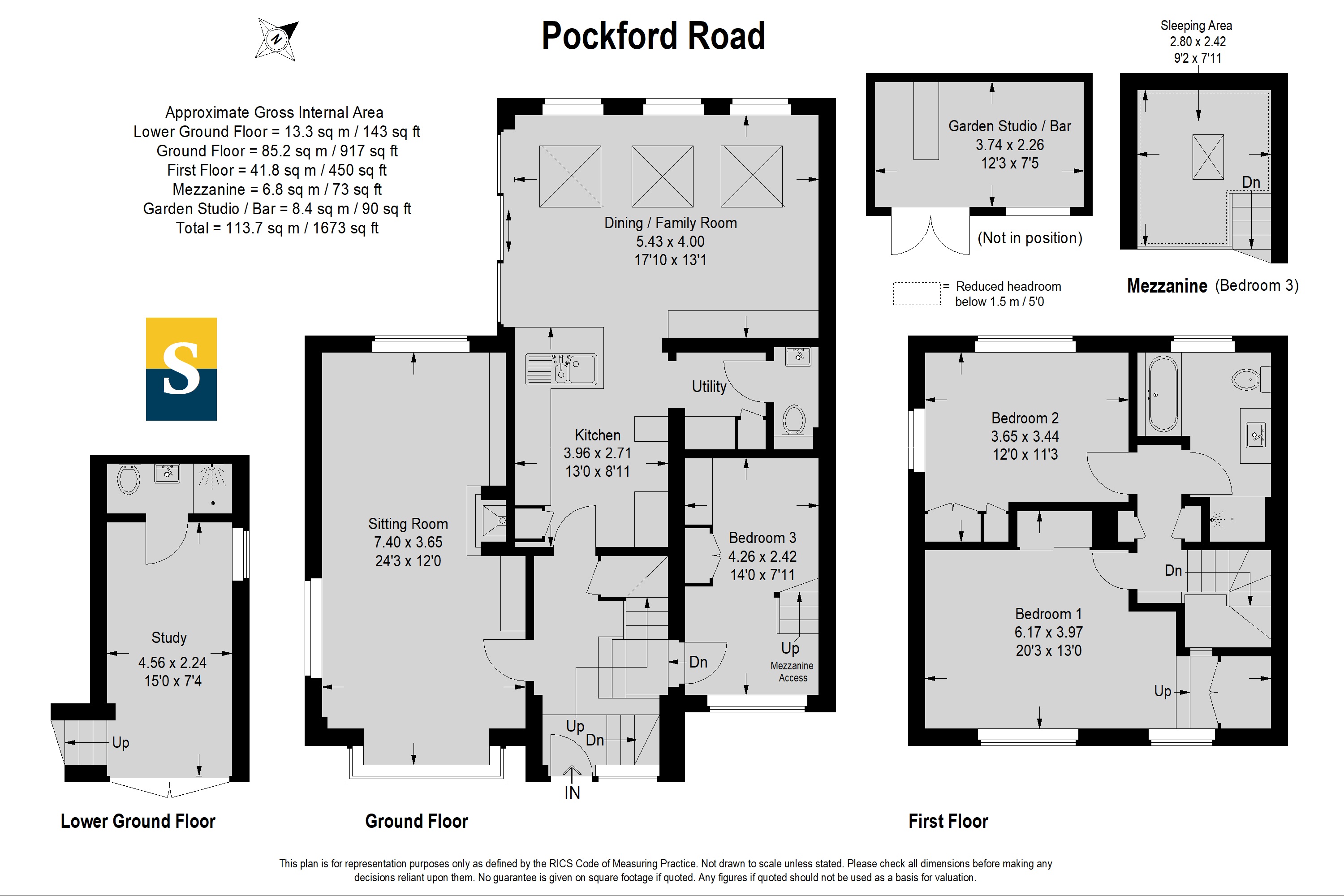 Bluebells,, Pockford Road, Godalming floorplan