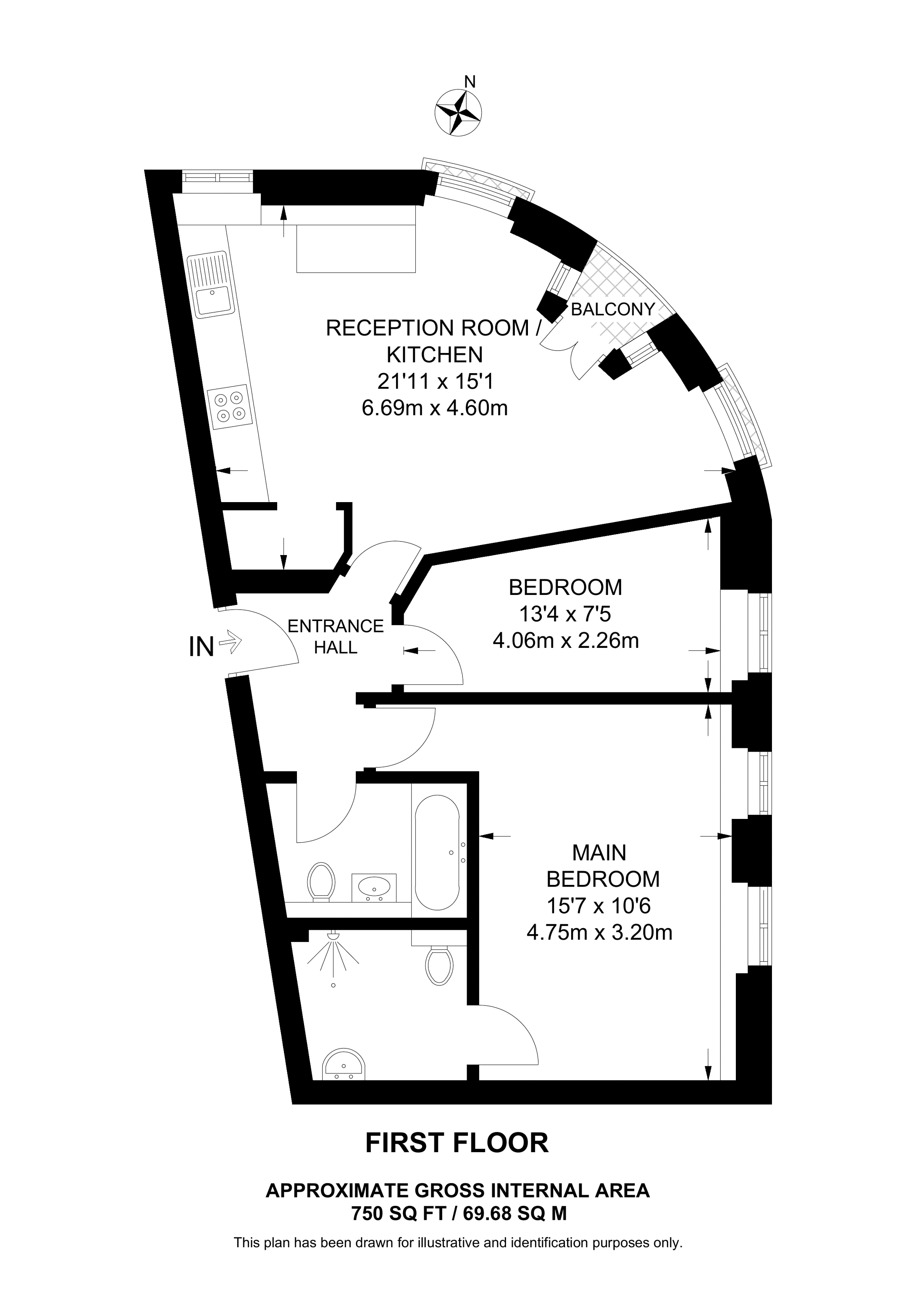 Marshal Street, Soho floorplan