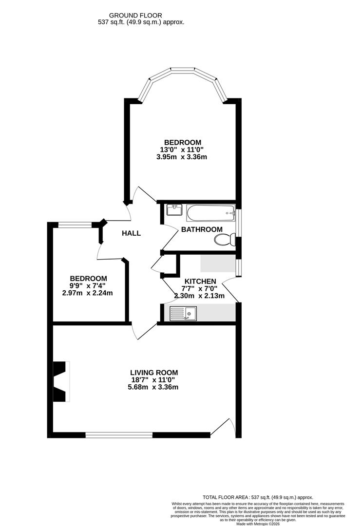 26, Villiers Avenue, Whitton floorplan