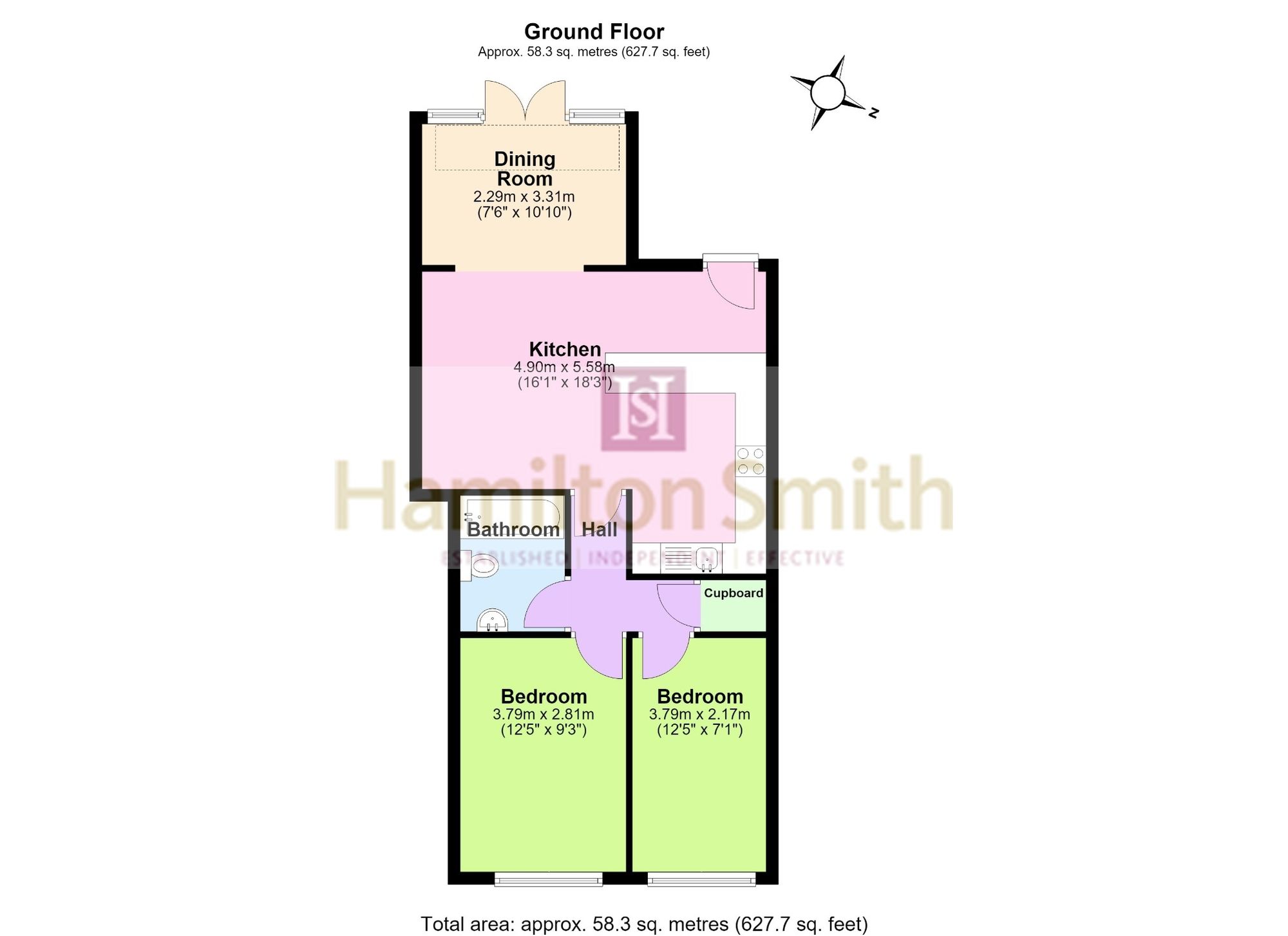 2 Kerridge Court Barking Road, Ipswich floorplan