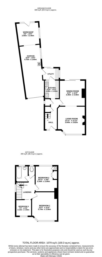 Dellfield Crescent, Uxbridge floorplan
