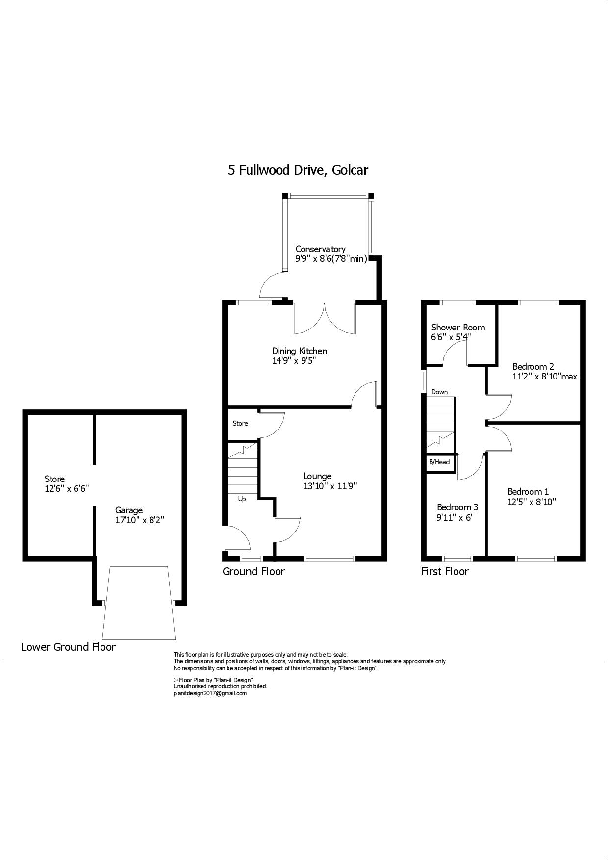 5, Fullwood Drive, Huddersfield floorplan