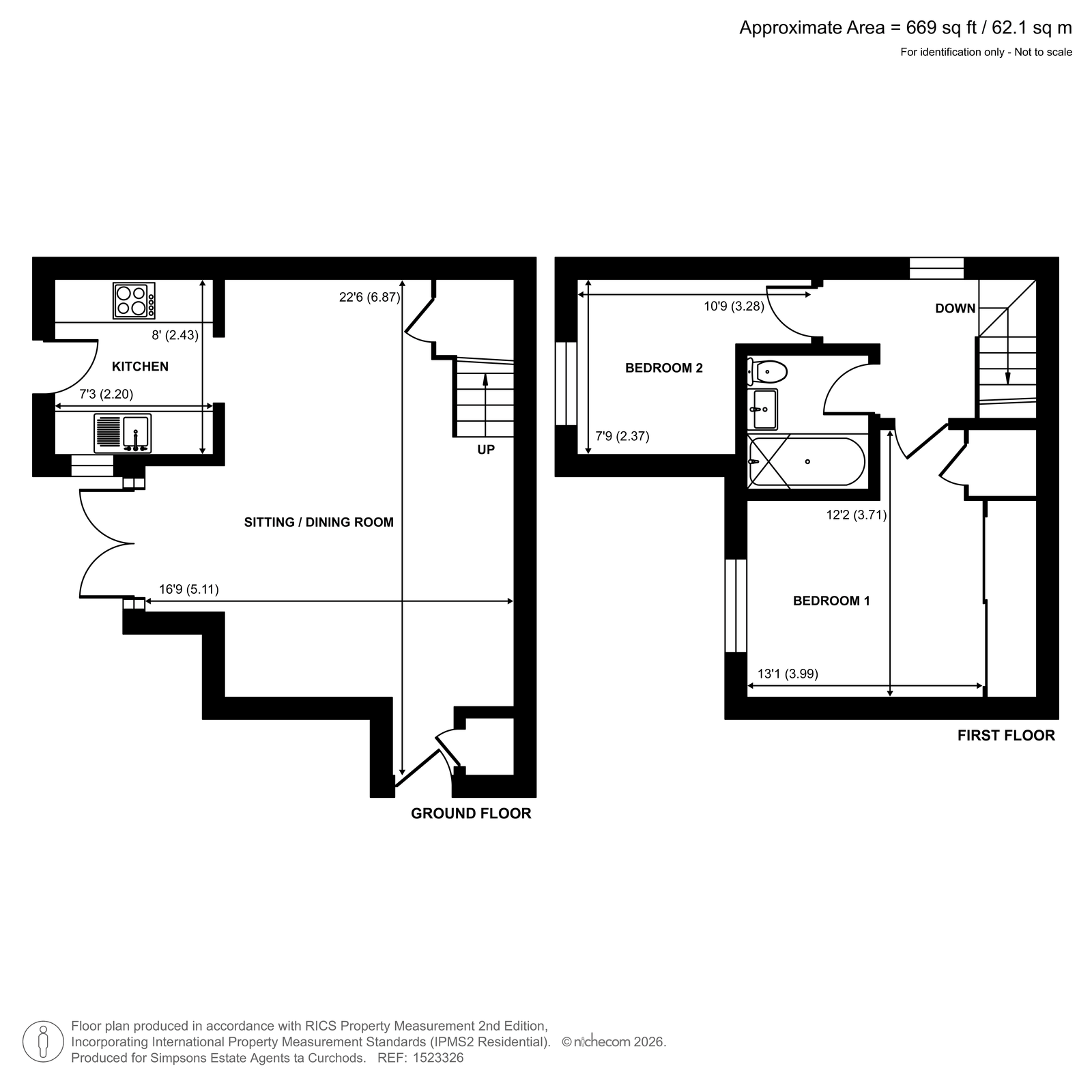 4, Cheshire Close, Ottershaw floorplan