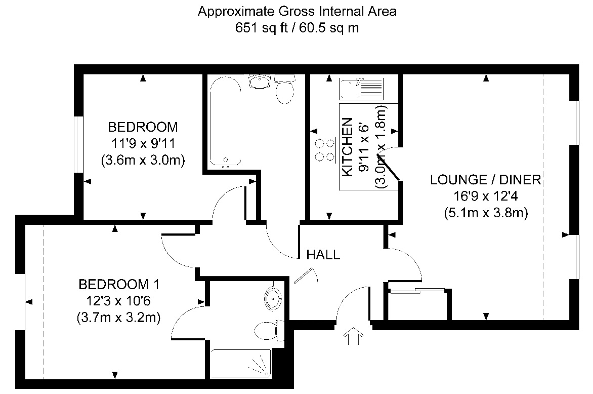 35, Prospect Place, Woking floorplan