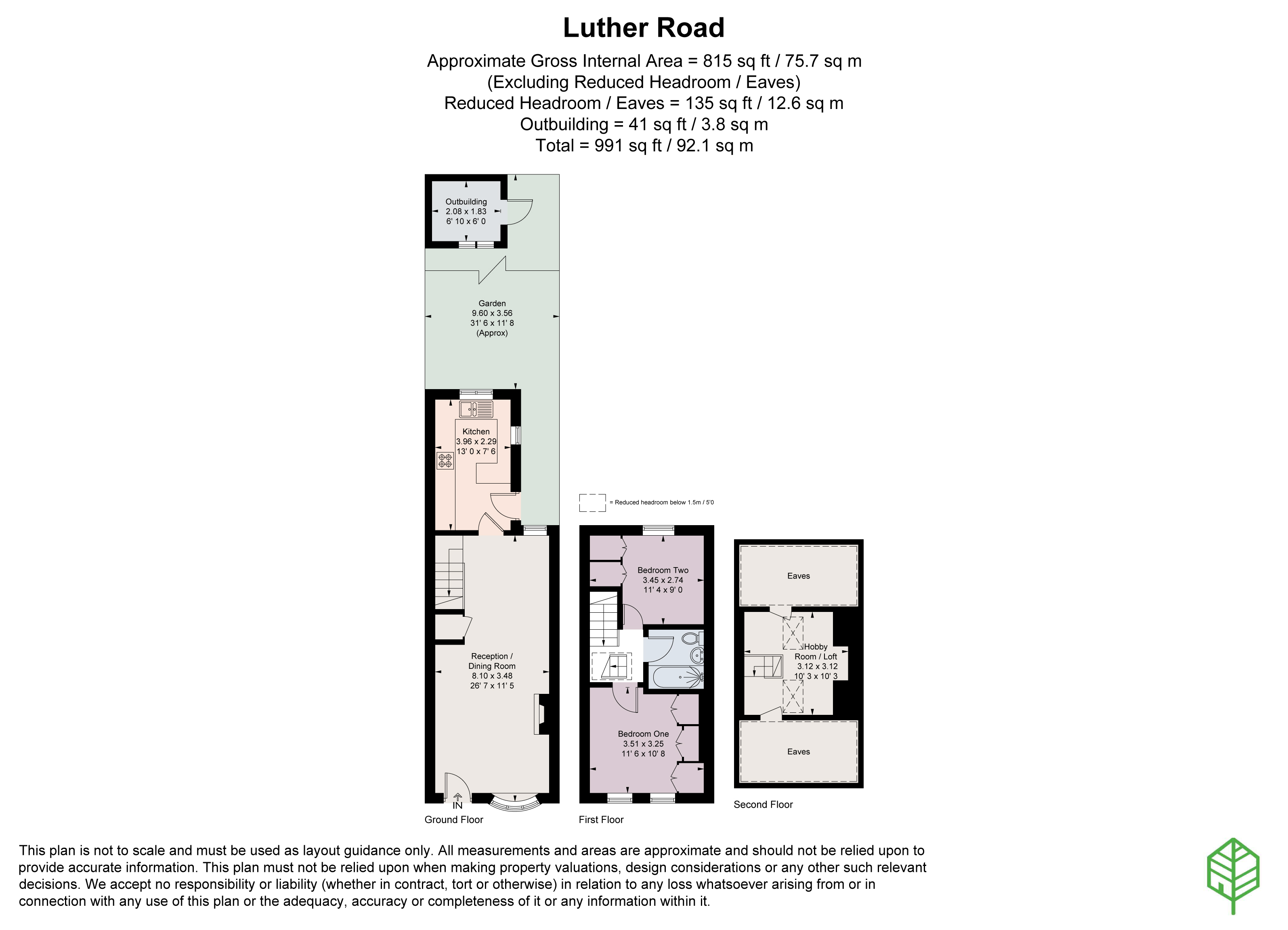 21, Luther Road, Middlesex floorplan